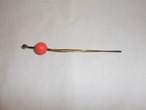 珊瑚色硝子簪 glass work ornamental hair pin(No15)