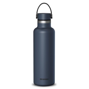 【新着特価】アイリスオーヤマ 水筒 750ml 蓋とパッキン一体型 高保冷 ステンレスマグボトル スポーツドリンク対応 真空断熱 保温効力75℃以上/6時間 保冷効力6℃以下/6時間 HCM-750 ネイビー