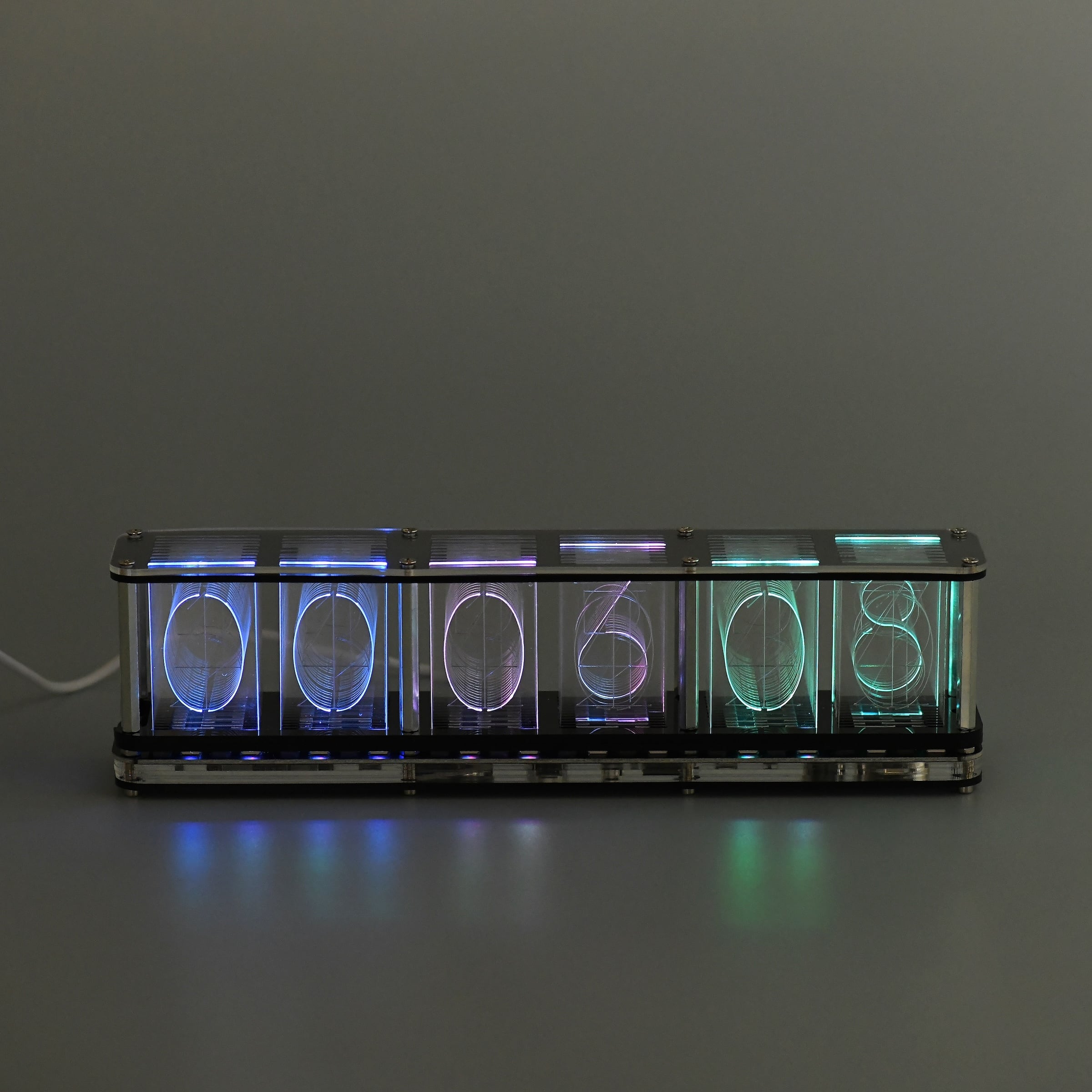 RGB TUBE CLOCK | docketstore