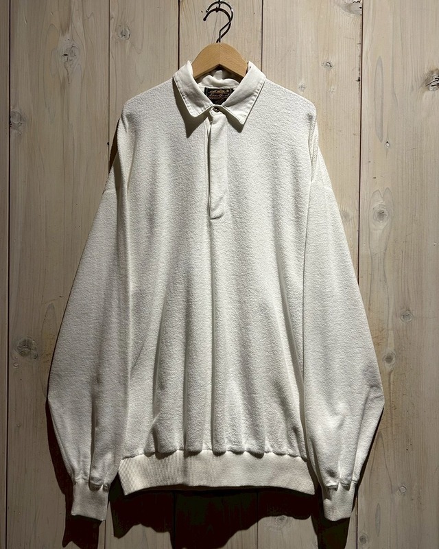【a.k.a.C.a.k.a vintage】80's〜90's "Eddie Bauer" Vintage Cotton Pile Polo Shirt