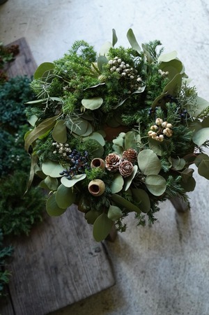 Christmas wreath　M　《 Xmasring-102 》