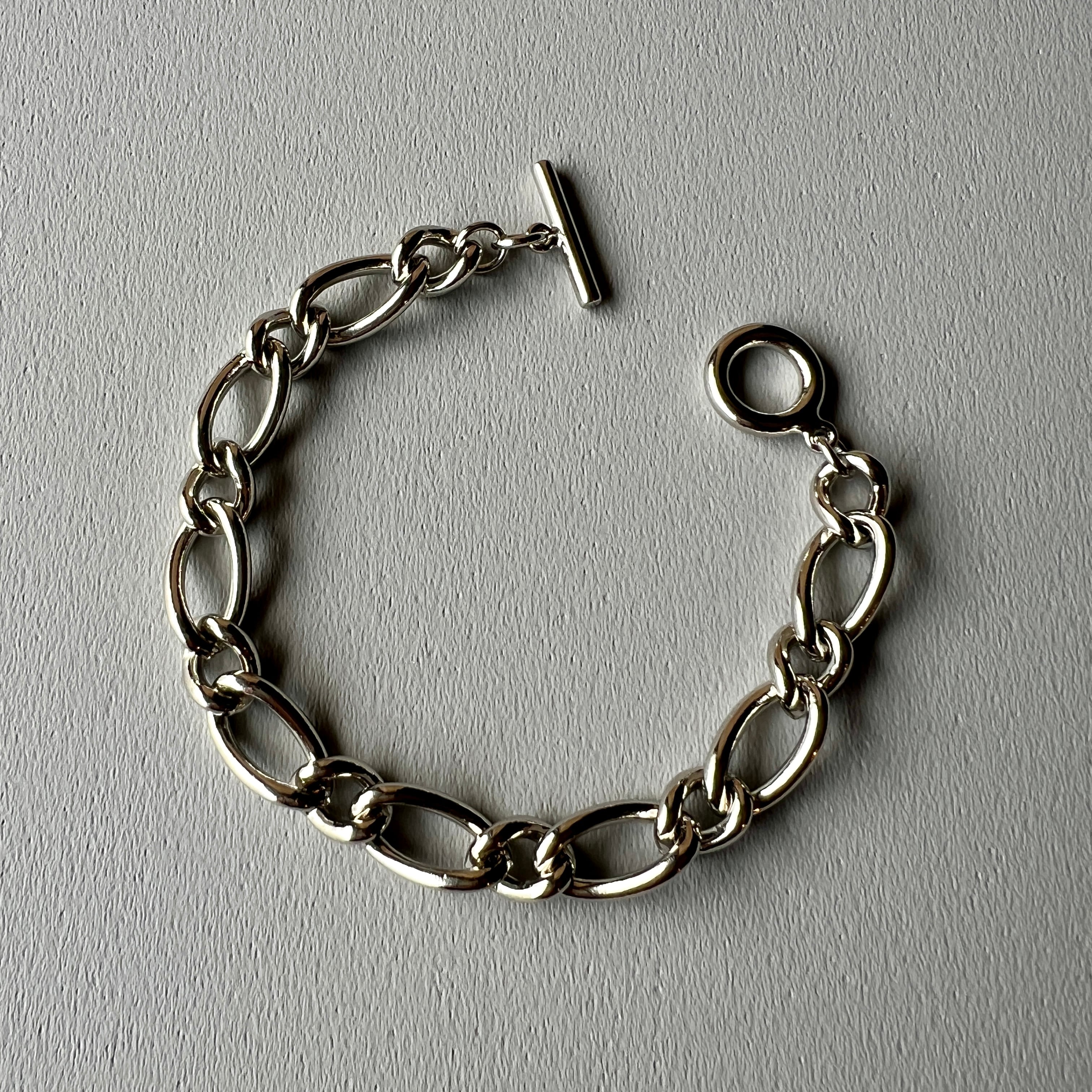 OVER THE DAY TOKYO | BRASS OVAL CHAIN TOGGLE BRACELET | オーバザ