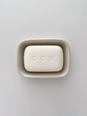 「Reserved」ソープディッシュ アイアンストーン ホワイト 石鹸置き / White Ironstone Soap Dish U.S.A. Vintage