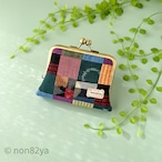 ほどよいお財布 久留米絣パッチワーク