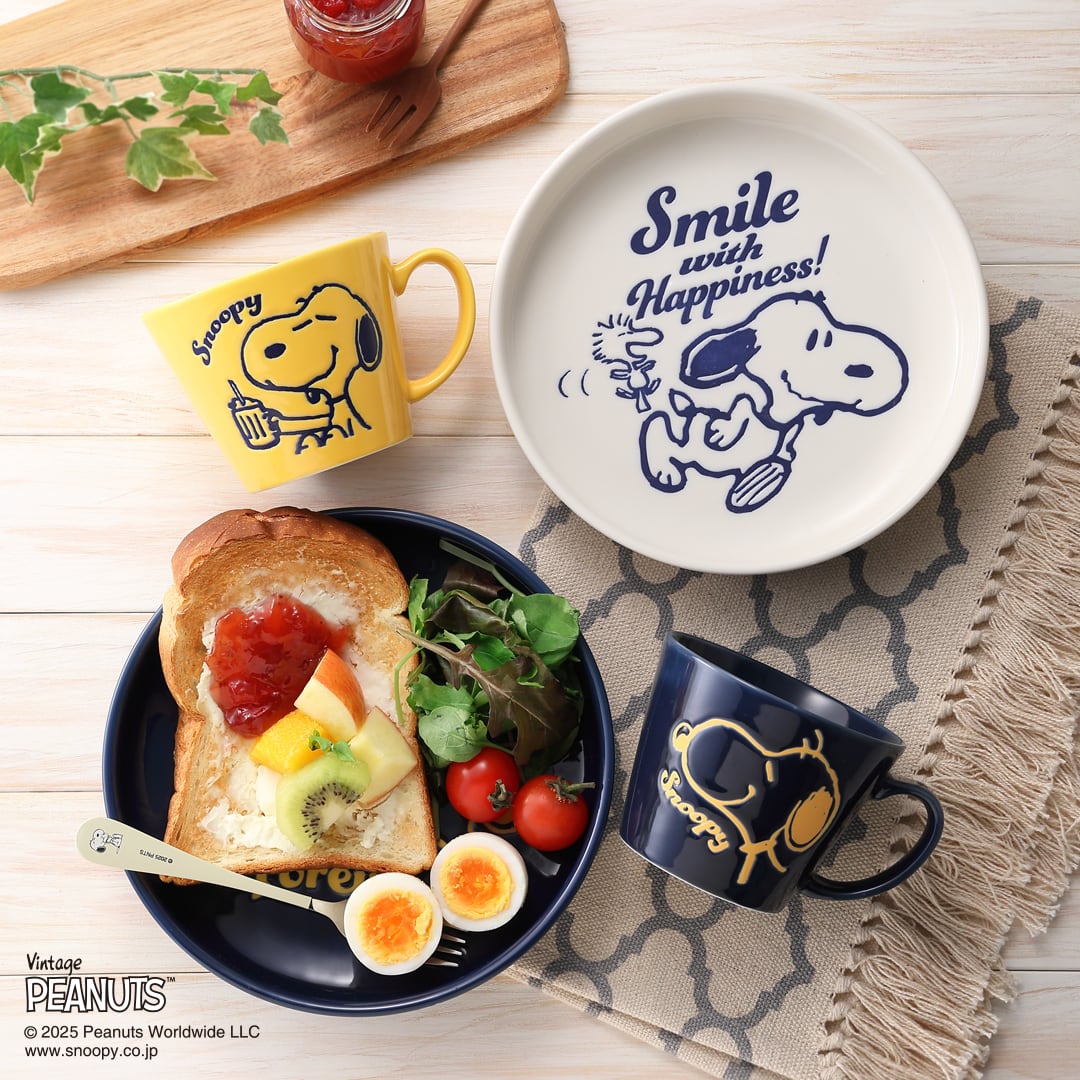 PEANUTS】ごちそうワンプレート(ネイビー)【SN2900】SN2903-320