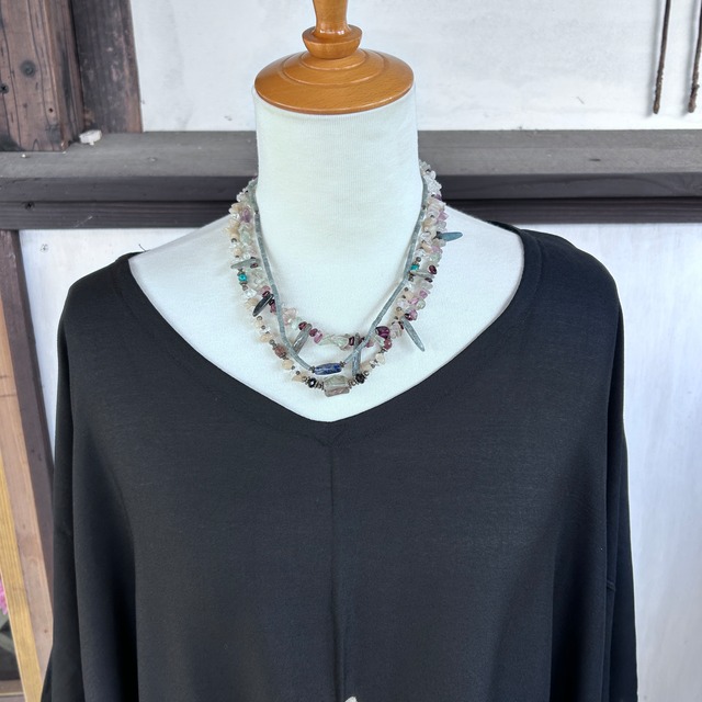 渋めカラータイダイ染めワンピース