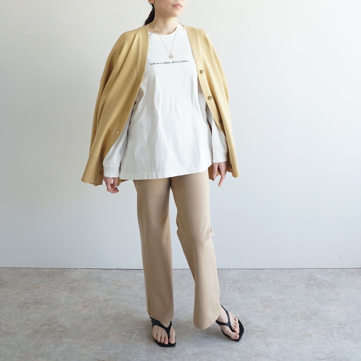 Mediam』（F）ニット ガウチョパンツ/ブーツカット/ ロング丈 Mediam