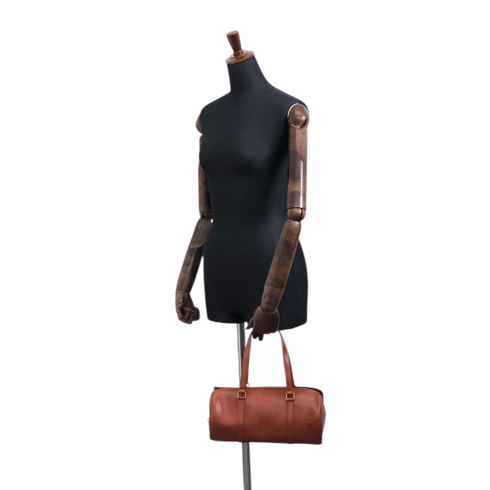 LOUIS VUITTON ルイヴィトン エピ ハンドバッグ ブラウン レザー