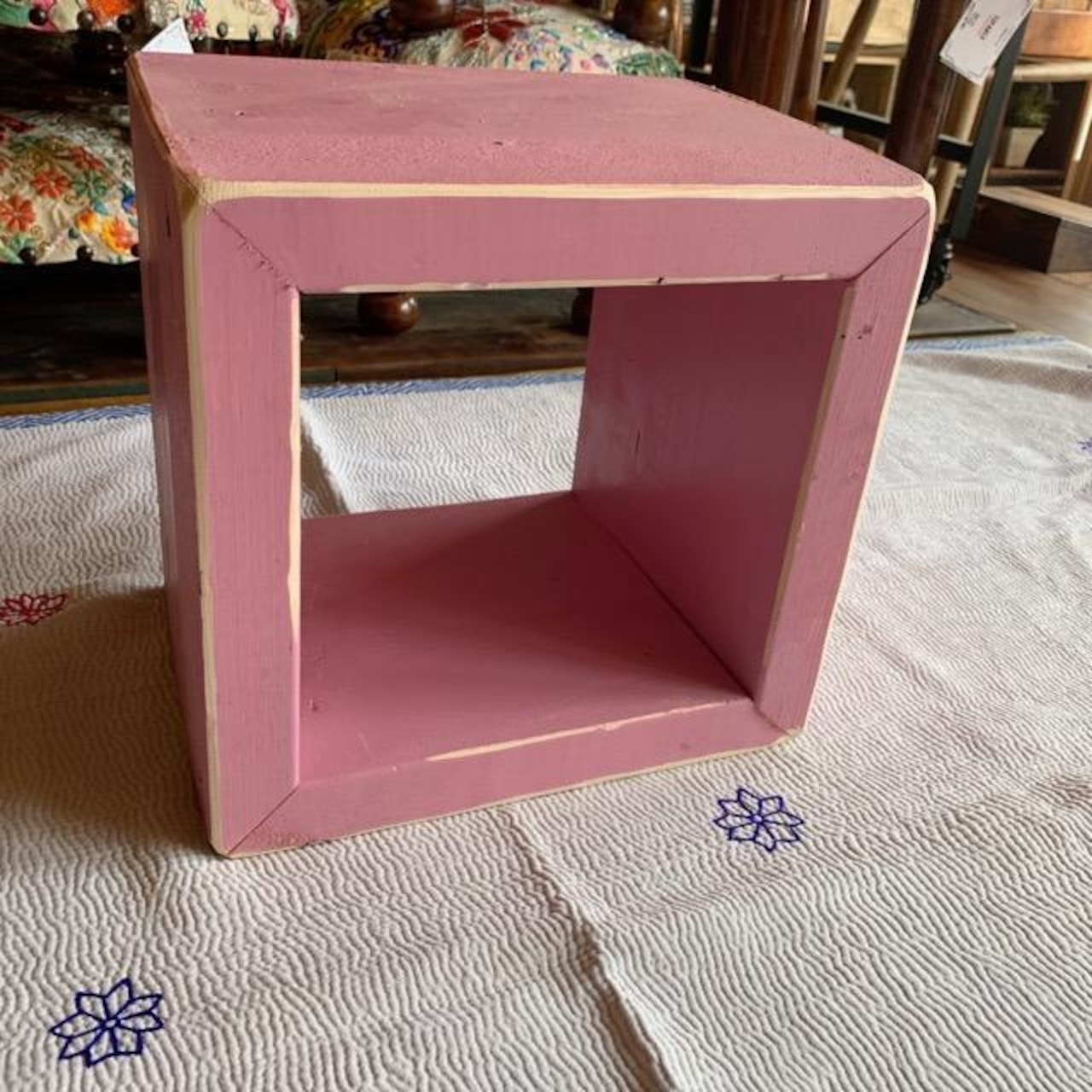 TOPANGA Furniture カラフルウッドボックス Sサイズ/ピンク