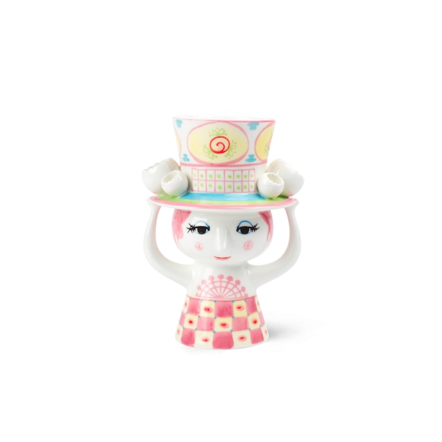 【Bjorn Wiinblad】LADY WITH HAT フラワーベース 20.5cm 【Bjorn Wiinblad】LADY WITH HAT フラワーベース 20.5cm