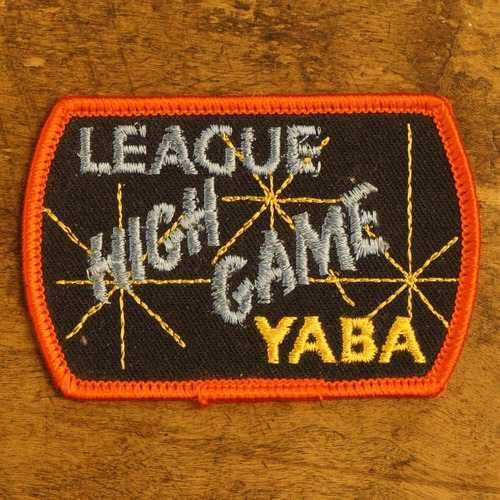 781G9  アイロンワッペン YABA Young American Bowling Alliance ボウリング アメリカ US物 刺繍 素材 アンティーク ヴィンテージ