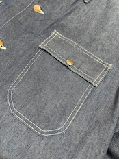 70s BIG MAC "DARK COLOR" DENIM COVERALL Size 42程