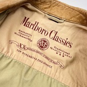 Marlboro Classics マルボロクラシックス 襟牛革 トラッカー ジャケット S/ライトベージュ系 メンズ アメカジ ビンテージ