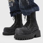 Chunky Sole Lace-Up Boots