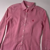 BROOKS BROTHERS ブルックスブラザーズ ノンアイロン コットン 長袖シャツ 2/ピンク/羊刺繍