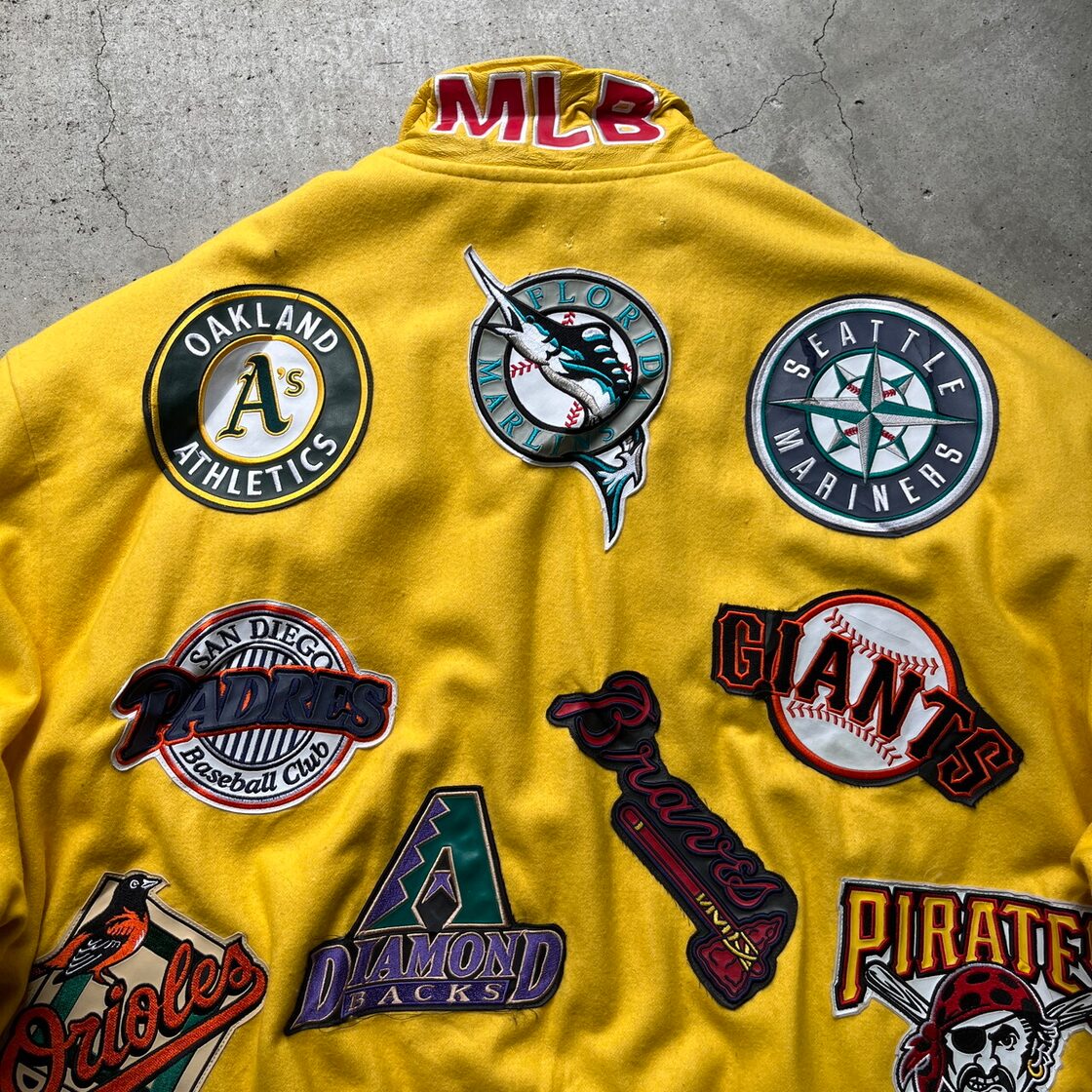 スーパービッグサイズ 90年代 MLB ジェフハミルトン レザーワッペン 