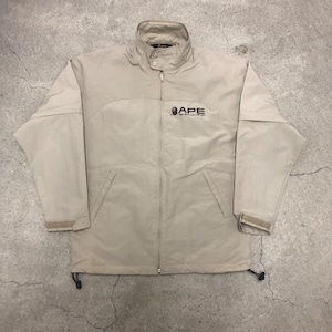 90～00s A BATHING APE/Nylon Jacket/初期/三角タグ/S/ナイロンジャケット/ベージュ/BAPE/アベイシングエイプ