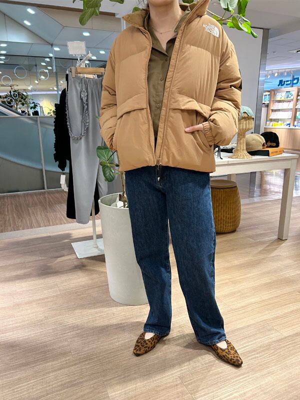 大人気◇ロゴ入り キャメルヘア ダウンジャケット THE NORTH FACE WHITE LABEL】ネオパフィーダウンジャケット