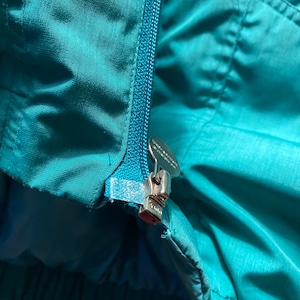 vintage MONCLER turquoise color down jacket