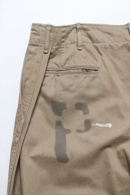 BOW WOW PW 41 KHAKI TROUSERS AGED | BASE LINE