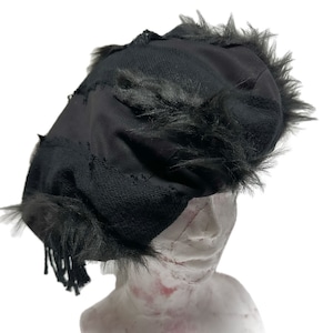 UNFINISHED ダメージベレー帽ブラック24024