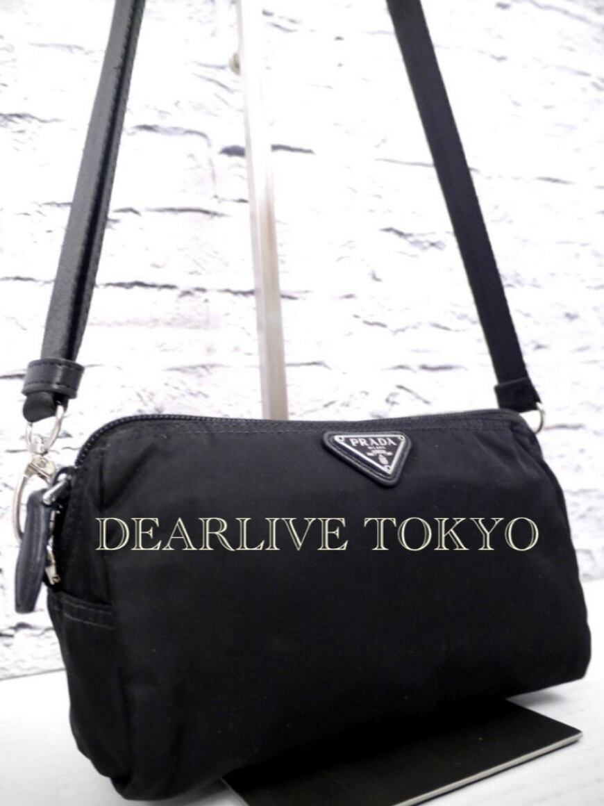 ◇ PRADA プラダ チェーンストラップ ミニ ショルダー バッグ ポーチ