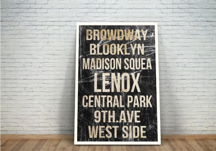 バスロールサインA1ポスター | AladdinWorks