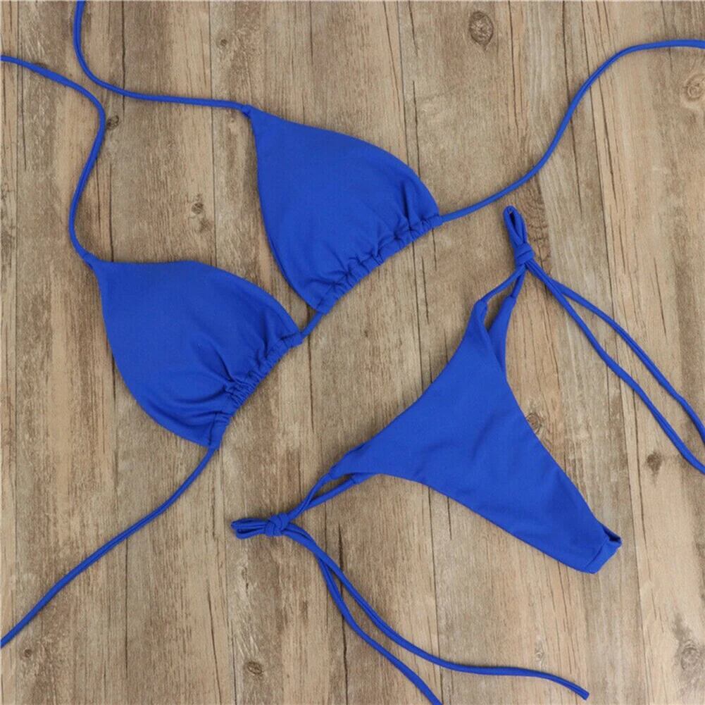 女性用スリットビキニセット,セクシーなホルターパンツとブラジャー