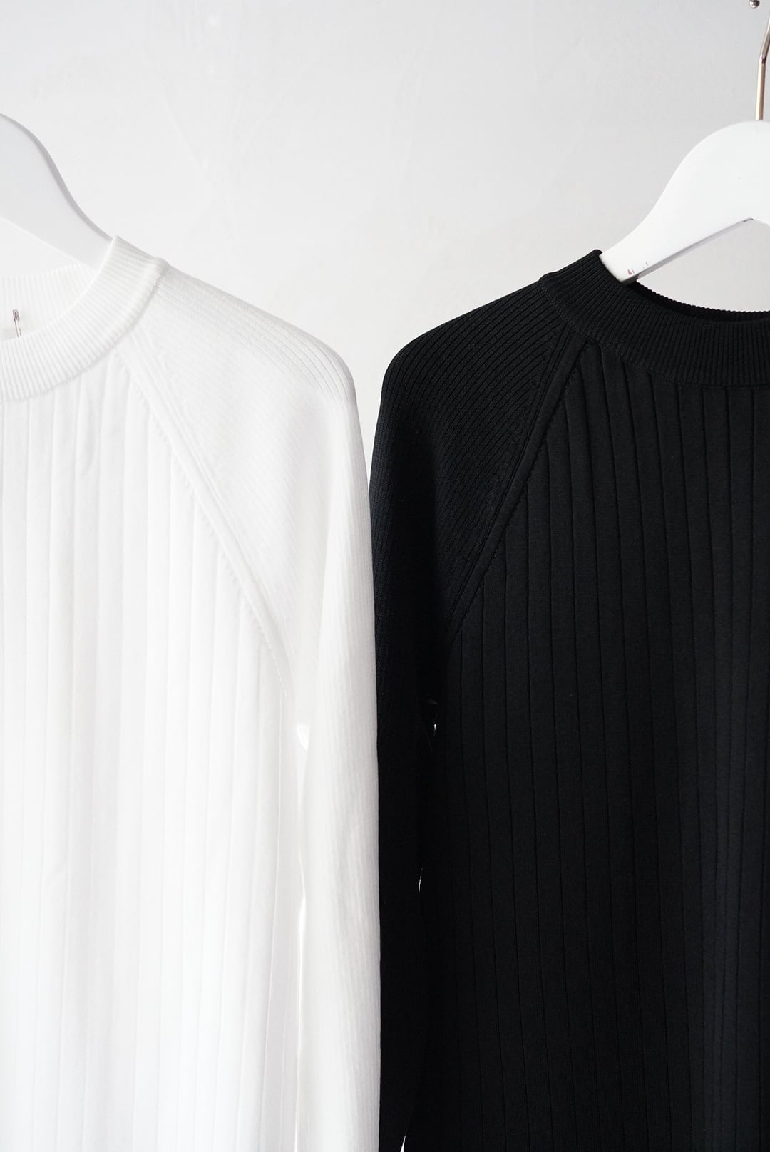 THE RERACS / CUPRA LONG SLEEVE PULLOVER SLIM RIB KNIT | LA THE RERACS / CUPRA LONG SLEEVE PULLOVER SLIM RIB KNIT | LA