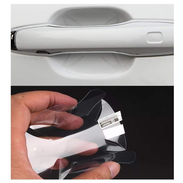 マツダ アクセラ/CX-8 / CX-3 / フレアワゴン/アテンザ/アテンザワゴン/フレアクロスオーバー/ファミリアバン/フレア 用ドアハンドルプロテクター ドア ハンドルカバー ドアノブ引っかき傷保護フィルム5pcs