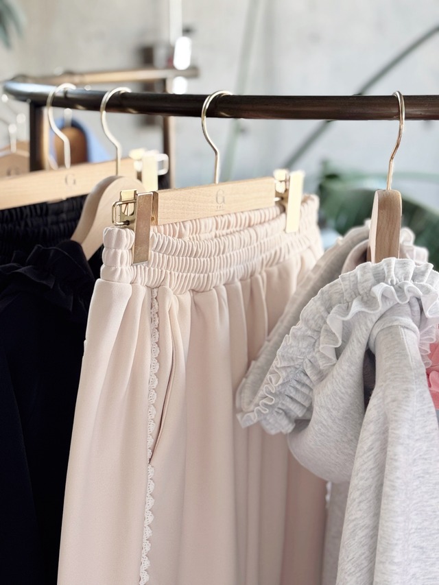 （original）裏起毛レースパンツ