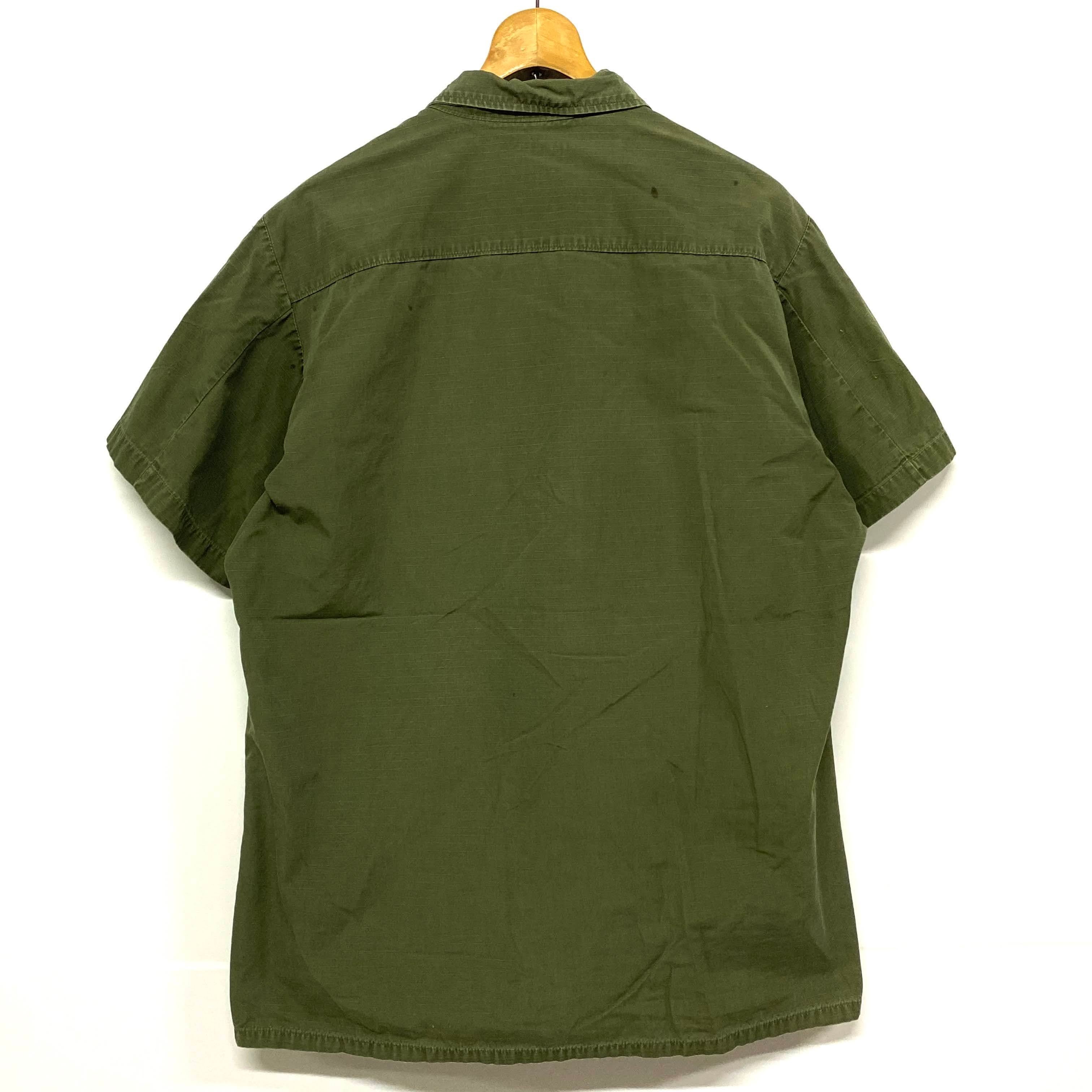 【Vintage】アメリカ軍 ジャングルファティーグ 60s 半袖シャツ 69年納品 米軍実品 半袖 ジャングルファティーグジャケット ミリタリー