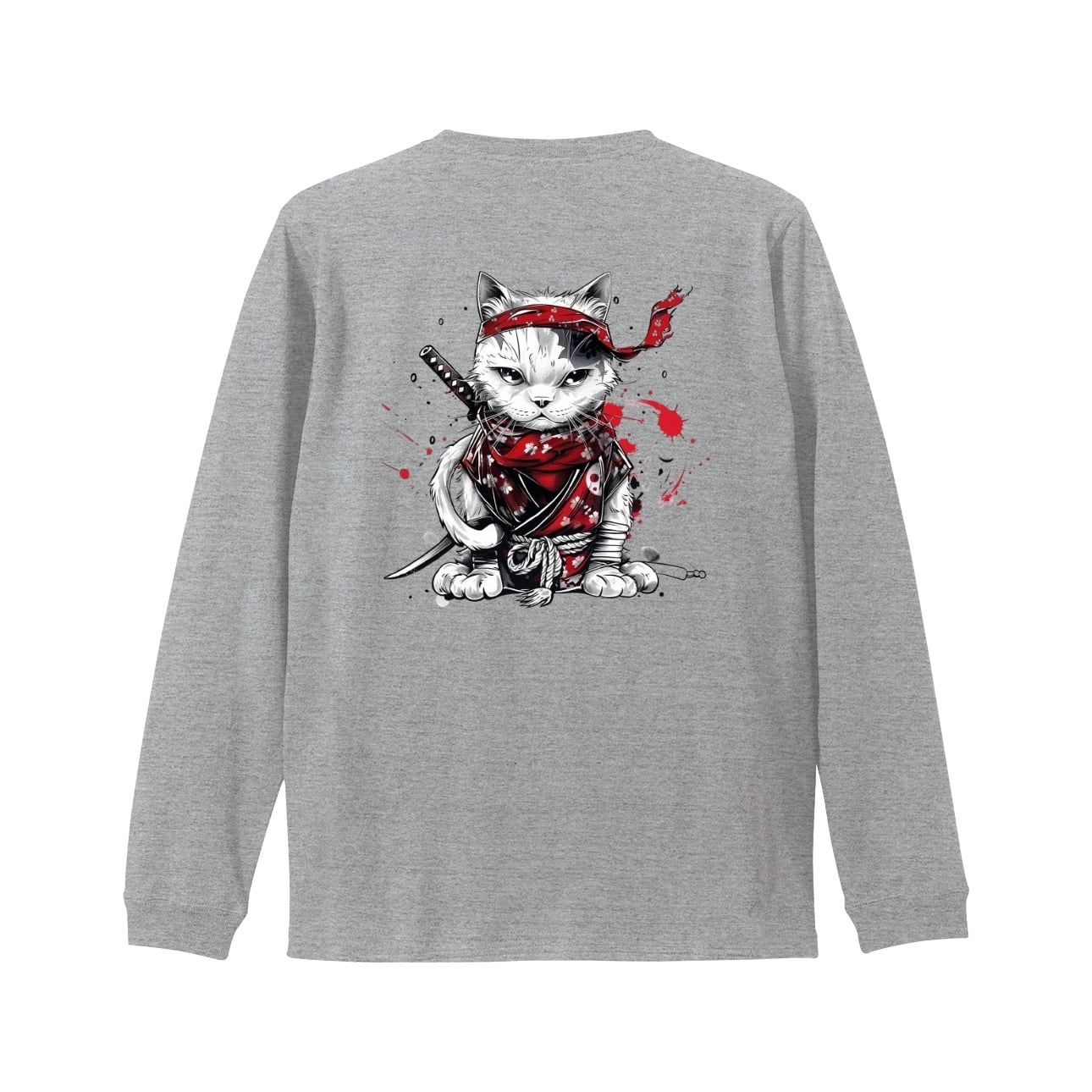 「紅蓮の刺客」リブ付き 長袖Tシャツ