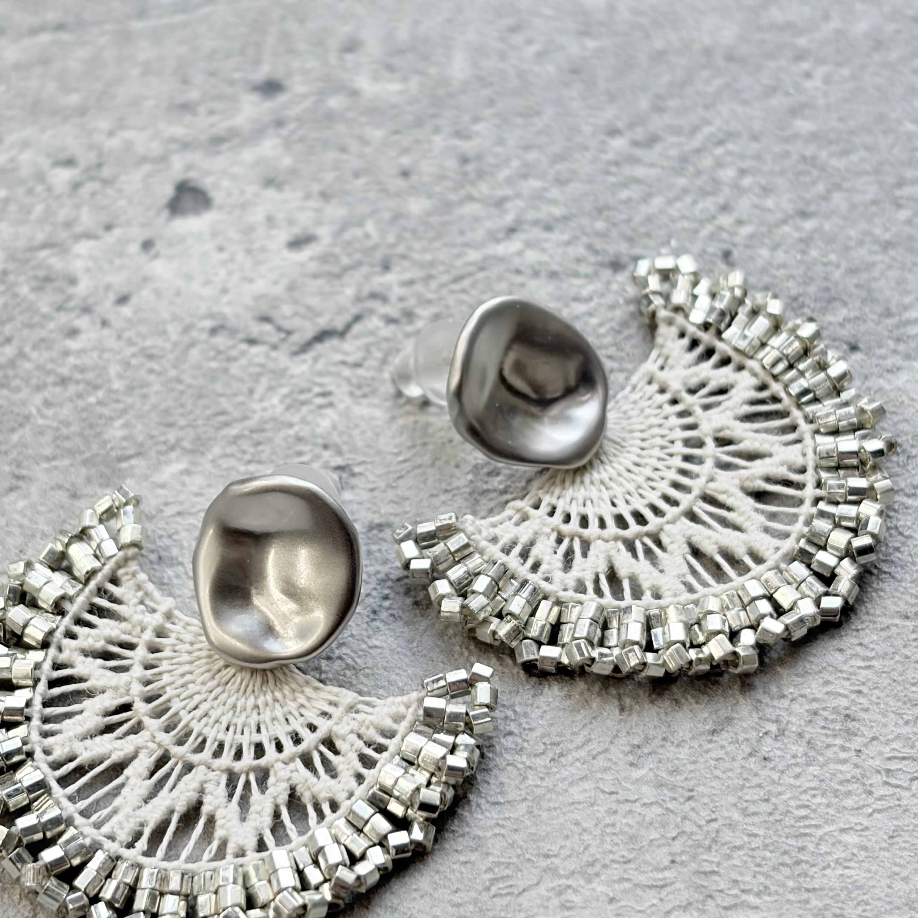 Ñanduti earring 