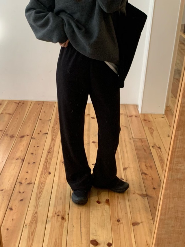 (予約) fl lanel / Warmy bootscut pants 2color