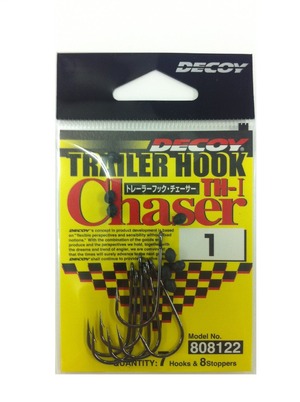 【在庫のみ】カツイチ(KATSUICHI)トレーラーフック チェーサーTH-1ストッパー付1号 釣り針