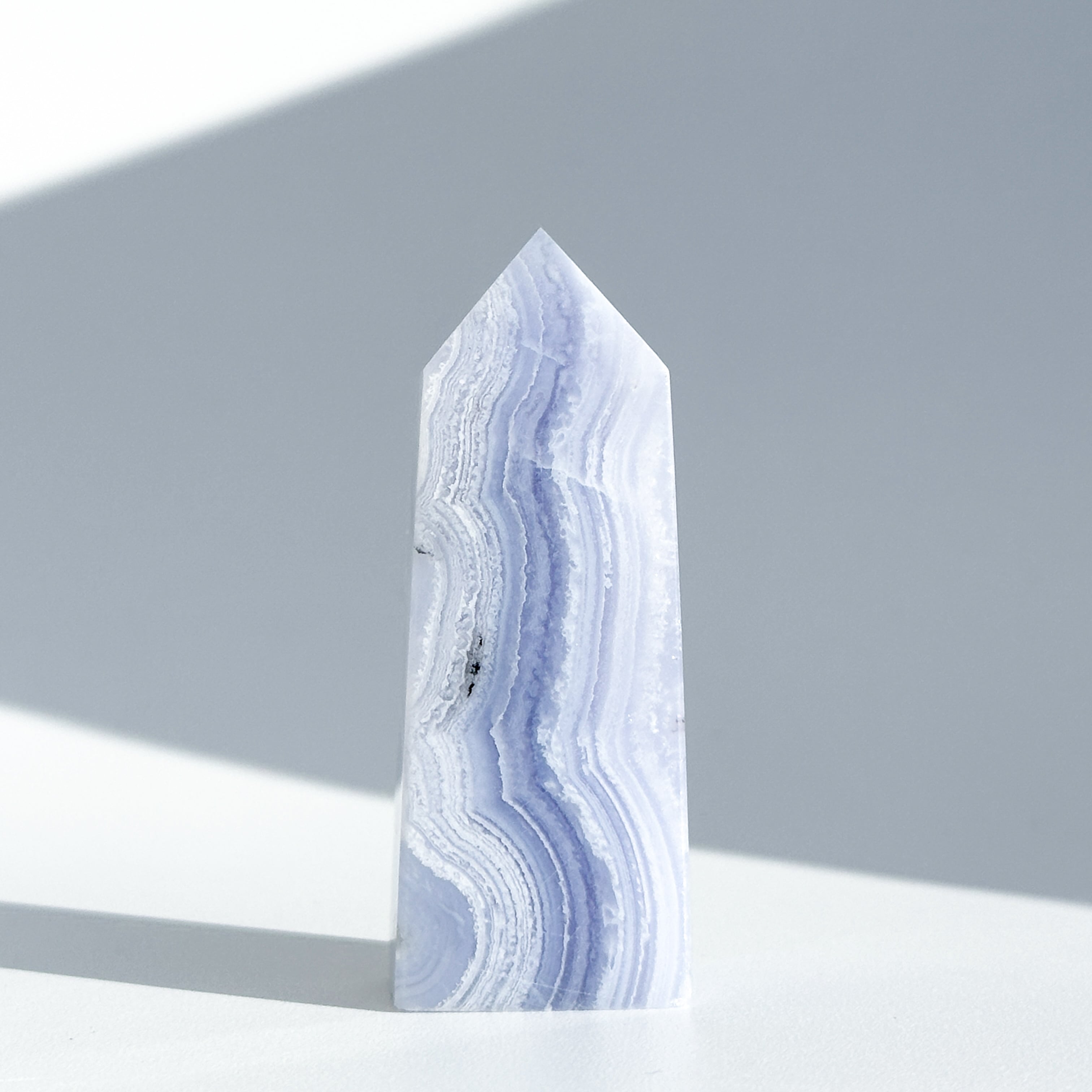 ブルーレースアゲート タワー01◇ Blue Lace Agate ◇天然石・鉱物・パワーストーン