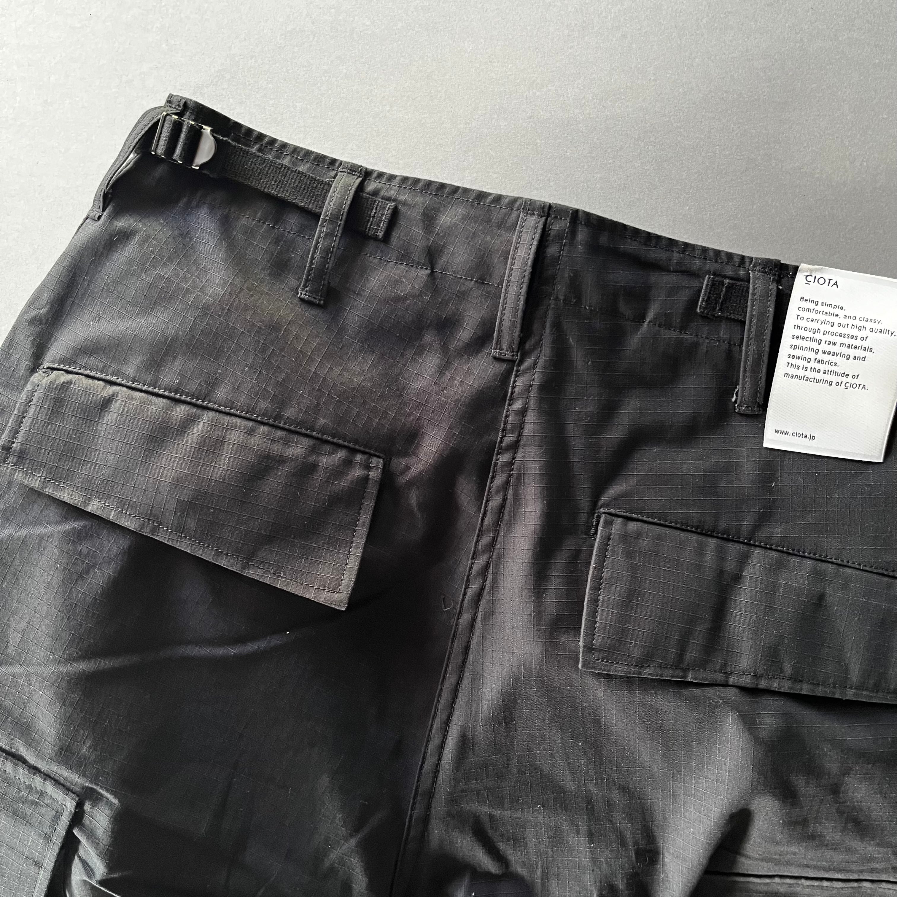 CIOTA｜Jungle Fatigue Pants (Ripstop) Black | CORNER_122
