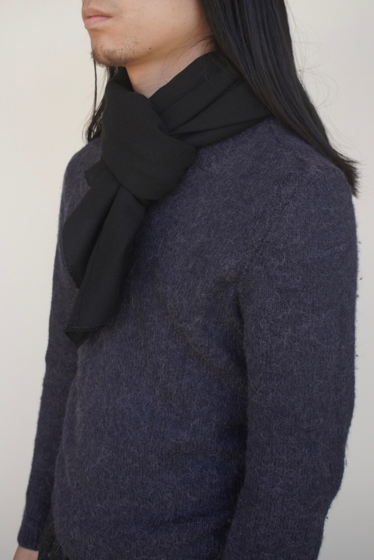 Soft rayon wool stole