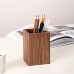 ペンホルダー ブラシ入れ 木製 ペンスタンド ペンケース 筆記用具 事務用品 収納用品 ボールペン おしゃれ