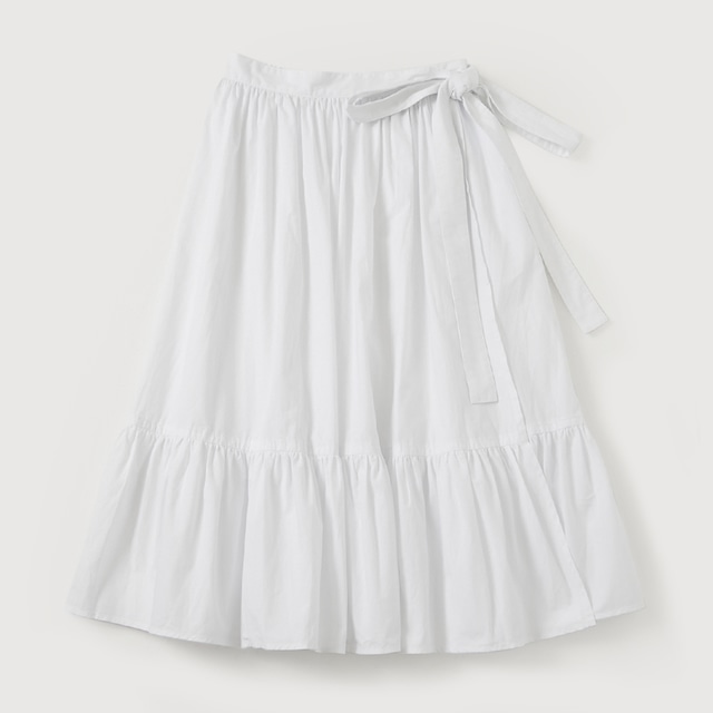 Wrapped skirt/White