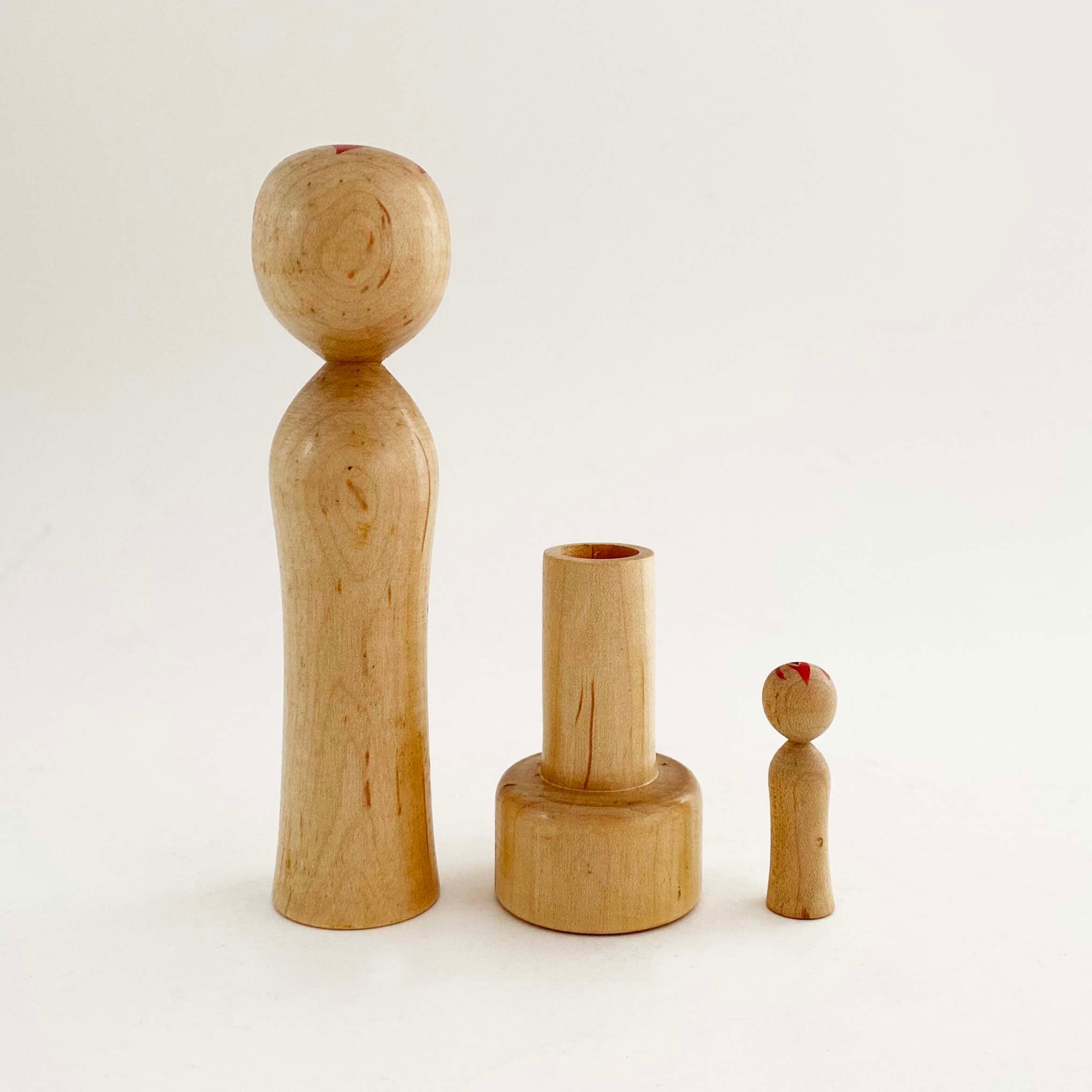 入れ子式・子持ちこけし（鳴子系 / 高橋武男工人） | kokeshka