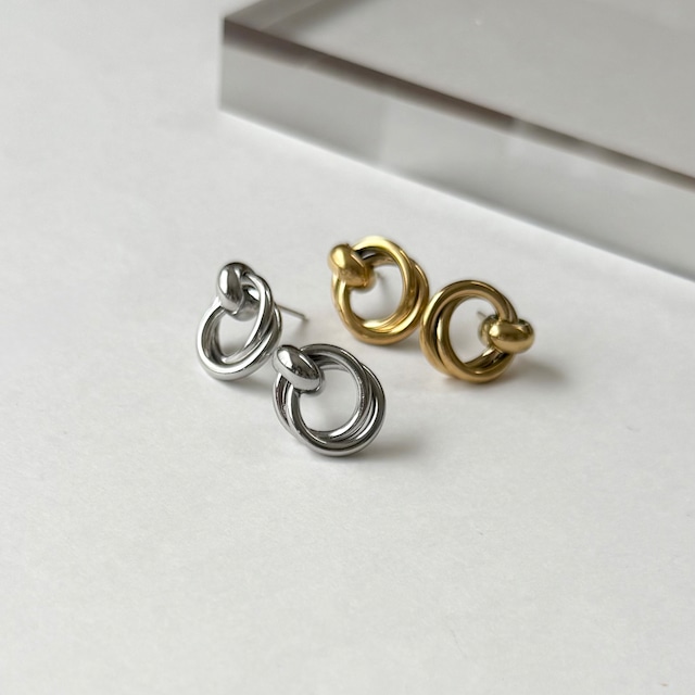 double ring stainless steel pierce  ステンレスピアス