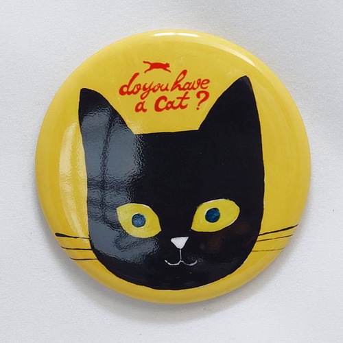 森邦保作品 猫マグネット L11（クロネコイメージ）ロゴマーク付きです。