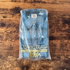 1990's Deadstock "Ozark Trail" Print-Flannel Bliue / XL