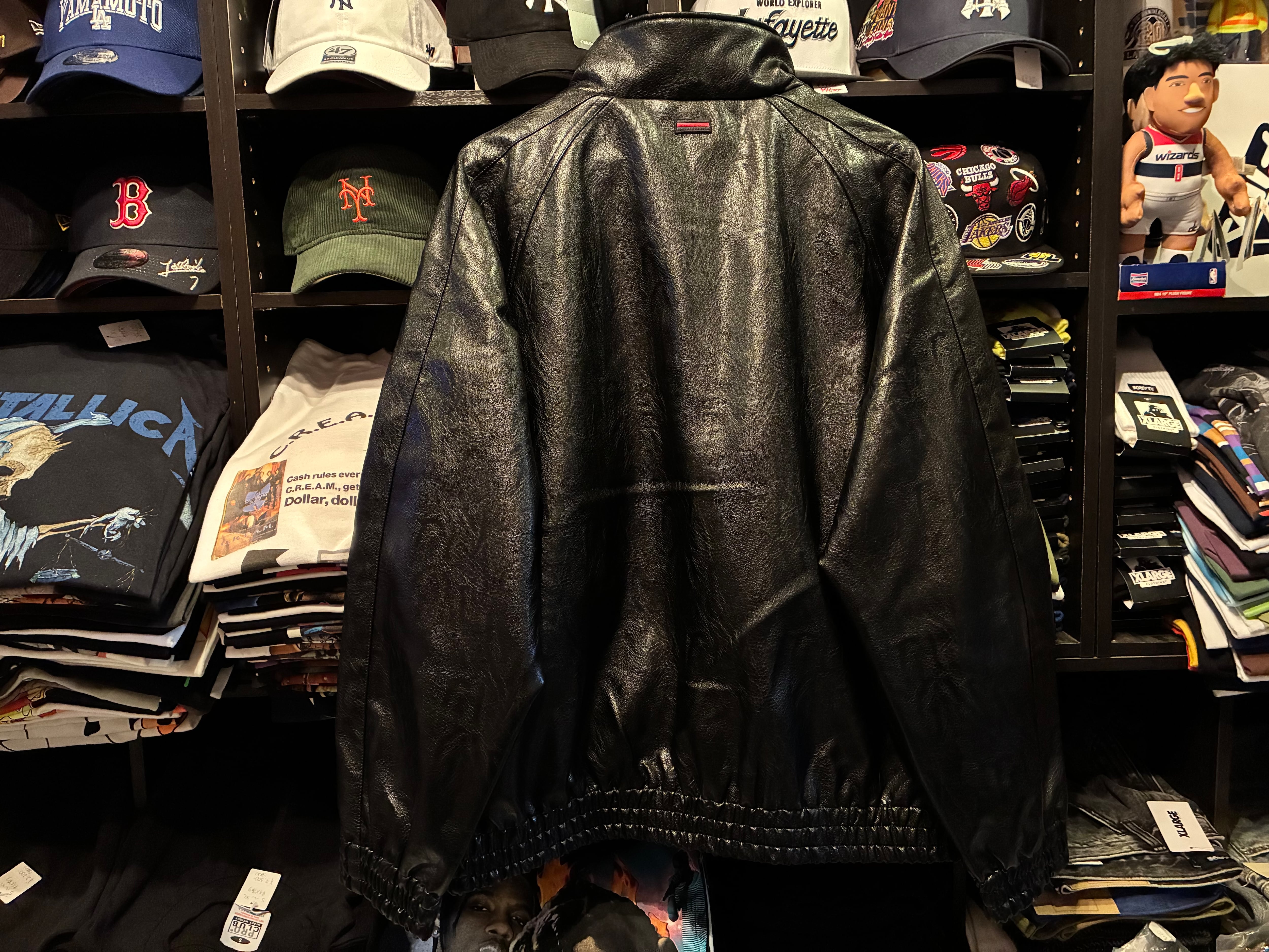 FUBU（フブ） “FAUX LEATHER TRACK JACKET” [FAM-52300 Black] | FANTASTIC