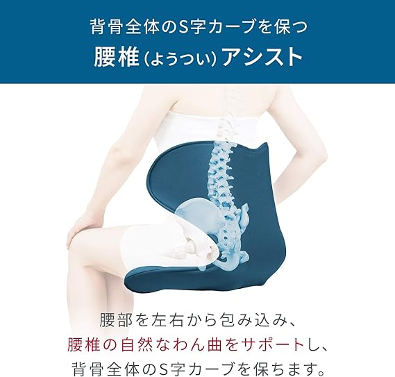 Style SMART MTG 姿勢矯正 骨盤サポート 座椅子 ネイビー