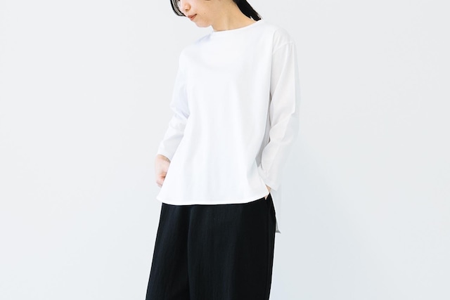 BIO SMOOTH - ROUNDHEM LONG SLEEVE TEE ：バイオスムース - ラウンドヘム長袖TEE【日本製】