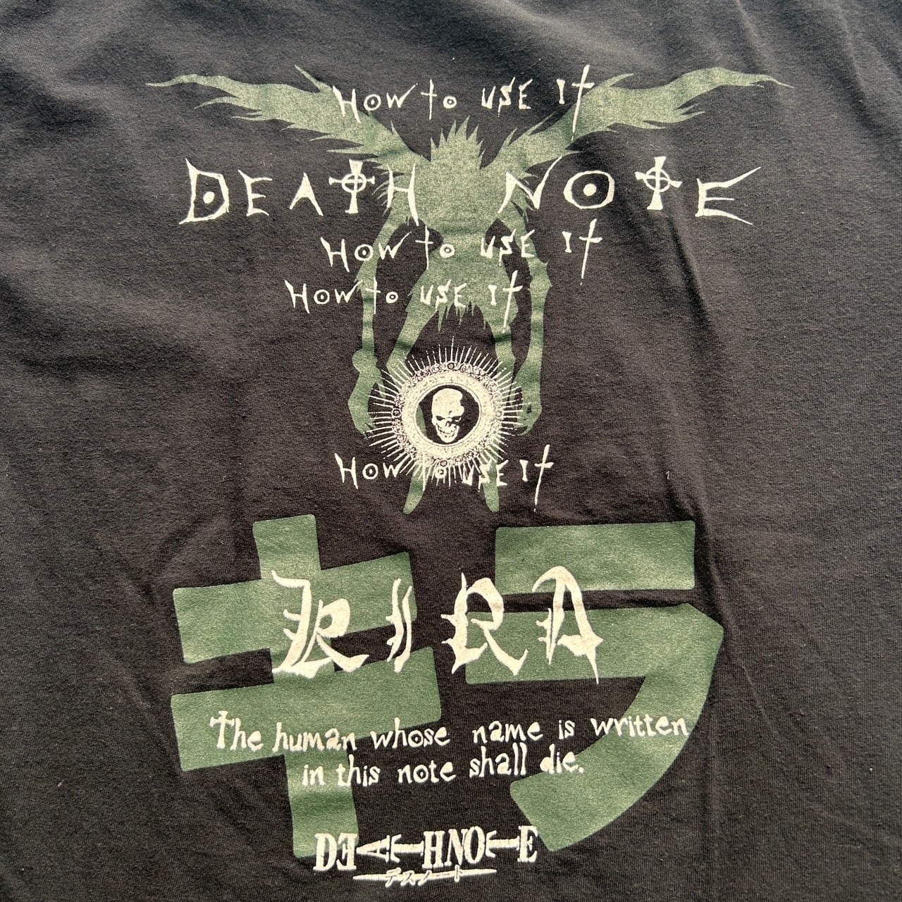 DEATH NOTE デスノート アニメ キャラクタープリントTシャツ UNKNOWN
