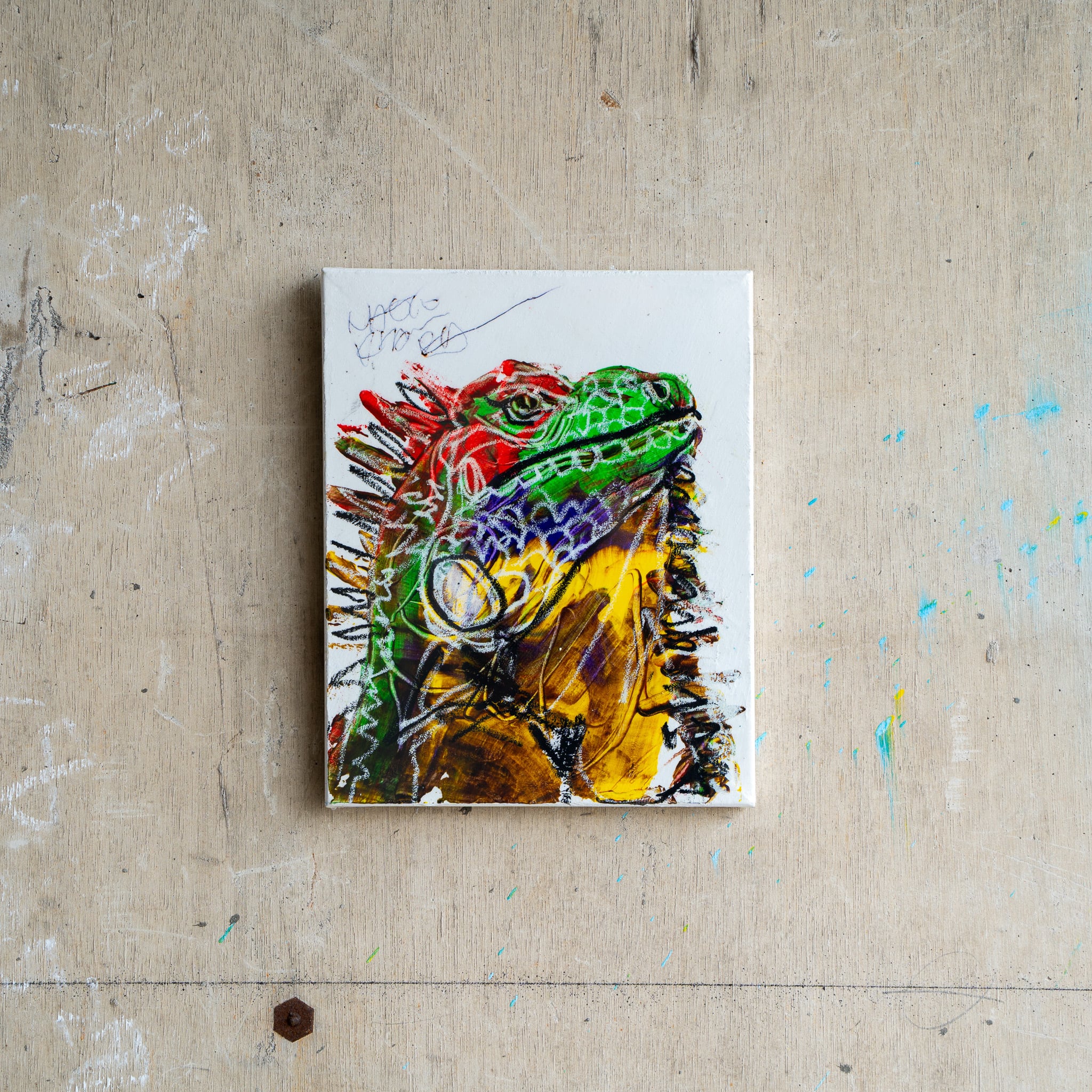 北村直登さん　原画F10 カエル　額付き 北村直登さん 原画F10 カエル 額付き 北村直登さん 原画F10